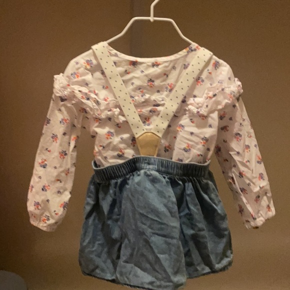 Osh B Gosh: 6pc matching set. 18M Skirt, 18-24M tops, 18M Bloomers - Picture 9 of 11